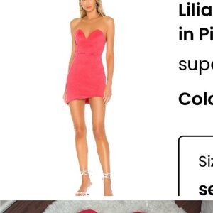 Pink mini dress